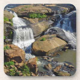 Schilderachtig stroom met waterval bier onderzetter