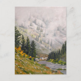 Schilderachtig Taylor River Colorado Painting Briefkaart
