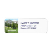 Schilderachtig terugkeeradres van de Berg van de C Etiket (Voorkant)