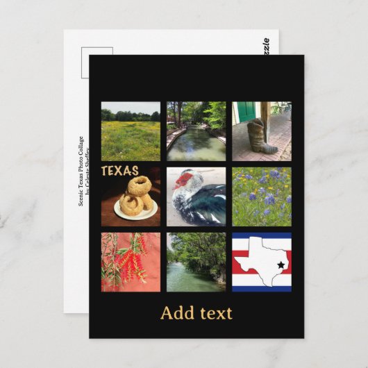 Schilderachtig Texas Briefkaart (Voorkant / Achterkant)