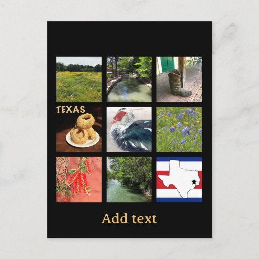 Schilderachtig Texas Briefkaart (Voorkant)