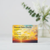 Schilderachtig thema Christelijke kerk Grote Visit Visitekaartje (Staand voorkant)