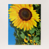 Schilderachtig thema Zonnebloem Natuur Legpuzzel (Verticaal)
