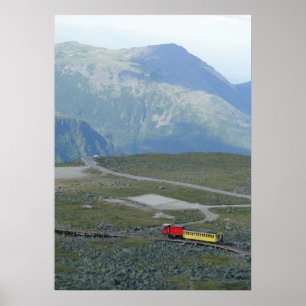 Schilderachtig Top van Washington Cog Railway Post Poster