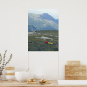 Schilderachtig Top van Washington Cog Railway Post Poster (Keuken)