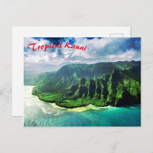 Schilderachtig Tropisch eiland Hawaii Briefkaart (Voorkant / Achterkant)