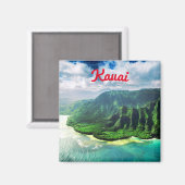 Schilderachtig Tropisch eiland Hawaii Magneet (Voorkant / Achterkant)