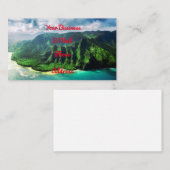 Schilderachtig Tropisch eiland Hawaii Visitekaartje (Voorkant / Achterkant)