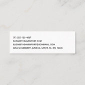 Schilderachtig Tropisch strand met Thatched Huts F Mini Visitekaartje (Achterkant)