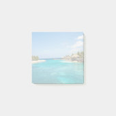 Schilderachtig Tropisch strand met Thatched Huts F Post-it® Notes (Voorkant)