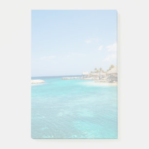 Schilderachtig Tropisch strand met Thatched Huts F Post-it® Notes