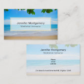 Schilderachtig Tropisch strand Zand en Surf Visitekaartje (Voorkant / Achterkant)