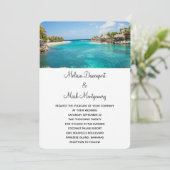 Schilderachtig Tropische Beach Resort Destination  Kaart (Staand voorkant)