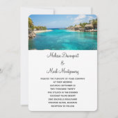 Schilderachtig Tropische Beach Resort Destination  Kaart (Voorkant)