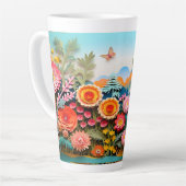 "Schilderachtig tuin Mok – kleurrijke bloemen & vl (Linkerhoek)