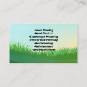 Schilderachtig Tuinen Landschap Gazon Care Busines Visitekaartje (Achterkant)