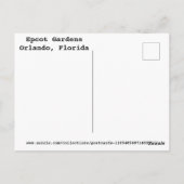Schilderachtig tuinen Orlando, FL Briefkaart (Achterkant)