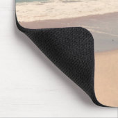 Schilderachtig turquoise Blauwgroen strand aangepa Muismat (Hoek)