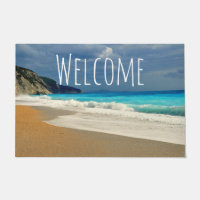 Schilderachtig Turquoise Blue Zee Beach Photo Welk