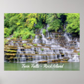 Schilderachtig Twin Herfsten Rock Island Poster (Voorkant)