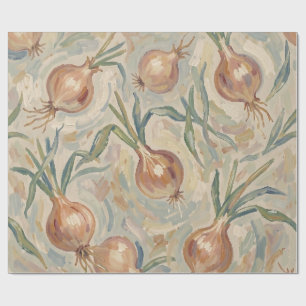 Schilderachtig Ui Patroon Impressionistische Kunst Cadeaupapier