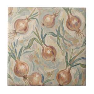 Schilderachtig Ui Patroon Impressionistische Kunst Tegeltje