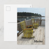 Schilderachtig uitzicht aan de kust van Maine Feestdagenkaart (Voorkant / Achterkant)