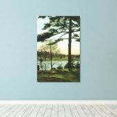 Schilderachtig Uitzicht bij het reservoir van Ches Canvas Afdruk (Insitu (Houten vloer))