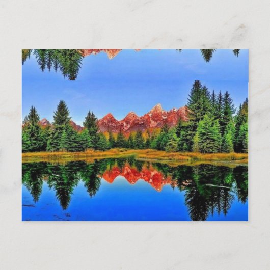 schilderachtig uitzicht briefkaart (Voorkant)