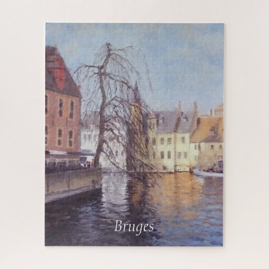 Schilderachtig Uitzicht Brugge Legpuzzel (Verticaal)