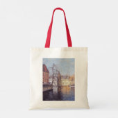 Schilderachtig Uitzicht Brugge Tote Bag (Achterkant)