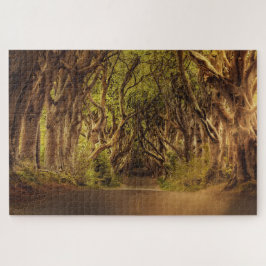 Schilderachtig uitzicht Donkere hedges | Bossen in Legpuzzel