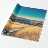 Schilderachtig uitzicht in Mt. John Top uitzicht p Cadeaupapier (Uitgerold)