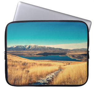 Schilderachtig uitzicht in Mt. John Top uitzicht p Laptop Sleeve