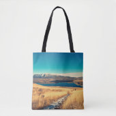 Schilderachtig uitzicht in Mt. John Top uitzicht p Tote Bag (Voorkant)