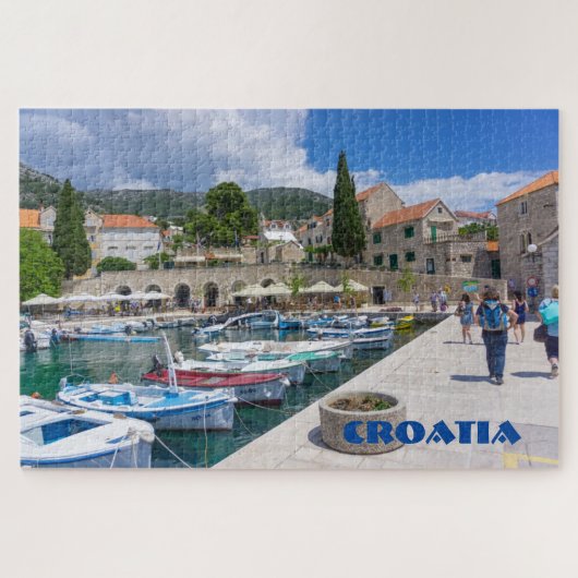 Schilderachtig Uitzicht Kroatië Legpuzzel (Horizontaal)