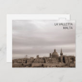 Schilderachtig uitzicht La Valletta, hoofdstad Mal Briefkaart (Voorkant / Achterkant)