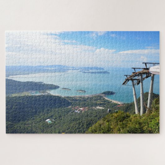 Schilderachtig Uitzicht Langkawi Mountain Kabelbaa Legpuzzel (Horizontaal)