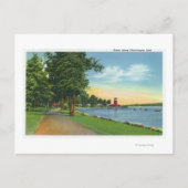 Schilderachtig Uitzicht langs het meer Briefkaart (Voorkant)