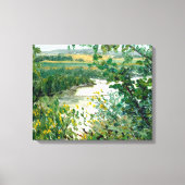 Schilderachtig Uitzicht Mississippi van de Bluff Canvas Afdruk (Voorkant)