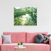 Schilderachtig Uitzicht Mississippi van de Bluff Canvas Afdruk (Insitu (Woonkamer))