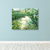 Schilderachtig Uitzicht Mississippi van de Bluff Canvas Afdruk (Insitu (Houten vloer))