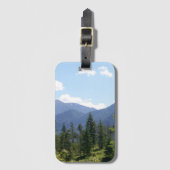 Schilderachtig Uitzicht Montana Forest en Mountain Bagagelabel (Voorkant (verticaal))
