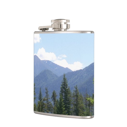 Schilderachtig Uitzicht Montana Forest en Mountain Heupfles (Links)