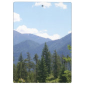 Schilderachtig Uitzicht Montana Forest en Mountain Klembord (Achterkant)