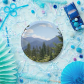 Schilderachtig Uitzicht Montana Forest en Mountain Papieren Bordje (Feest)