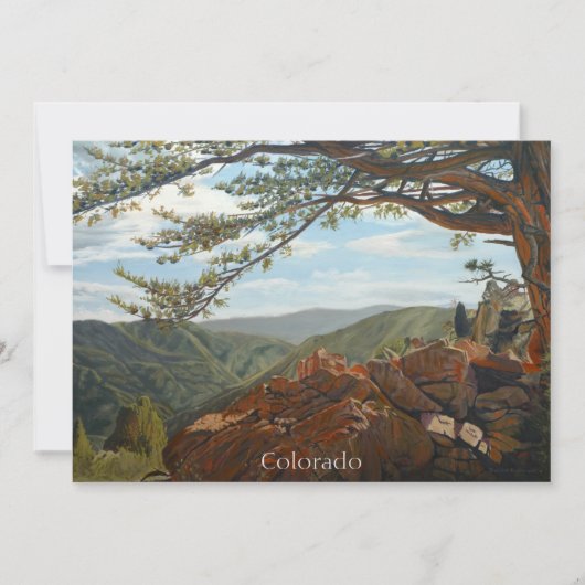 Schilderachtig uitzicht op gebergte in pastoraal l kaart (Voorkant)