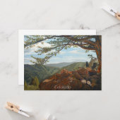 Schilderachtig uitzicht op gebergte in pastoraal l kaart (Voorkant / Achterkant in situ)