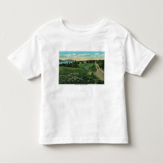 Schilderachtig Uitzicht, over de heuvels en ver Kinder Shirts (Voorkant)