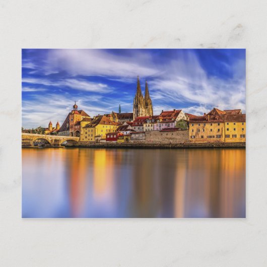 Schilderachtig Uitzicht Regensburg Briefkaart (Voorkant)